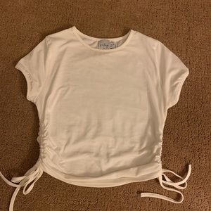 PRINCESS POLLY WHITE RUFFLE SIDE TOP